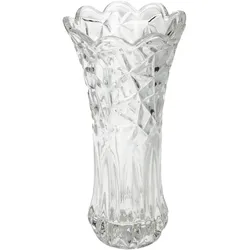 Vase NOSTALGIE klar (BHT 10x19,50x10 cm) - weiß - BHT 10x19,50x10 cm