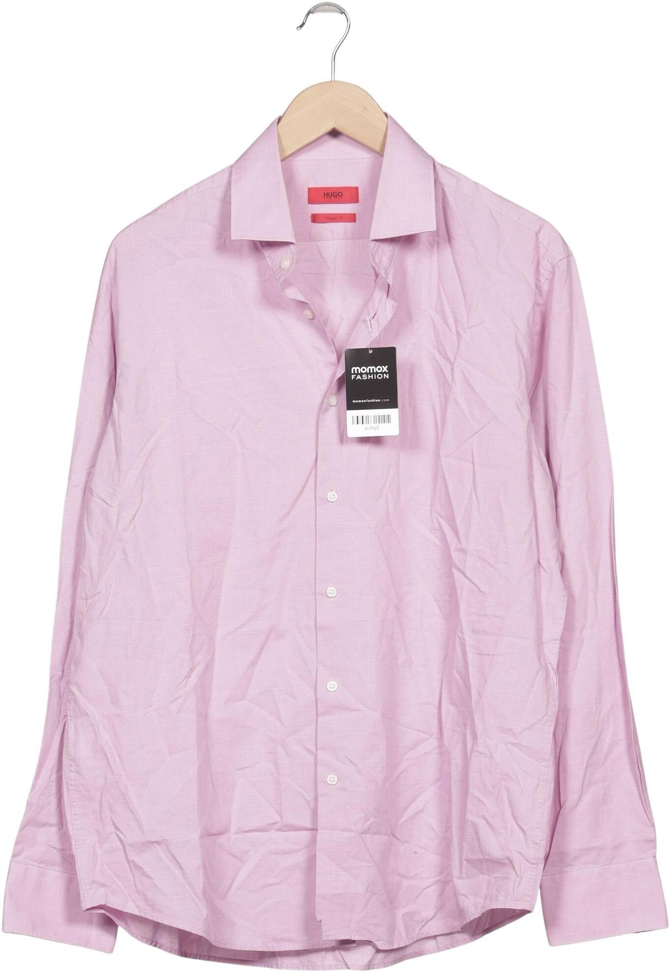 Hugo by Hugo Boss Herren Hemd, Pink, Gr. 43, Baumwolle - Second Hand