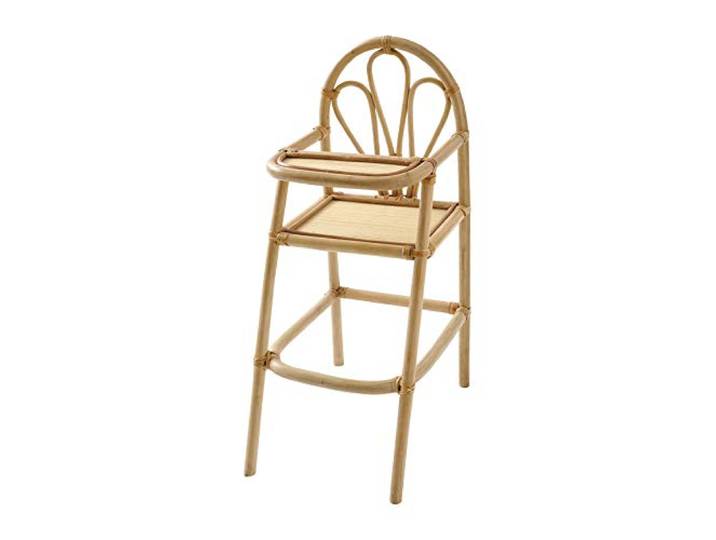 Vertbaudet Puppen-Hochstuhl aus Rattan beige ONE Size
