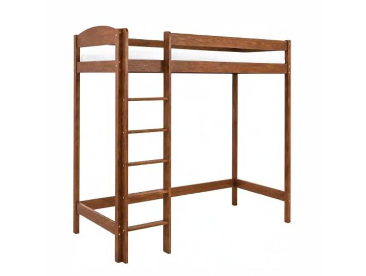 Need Sleep Loft Bed Etagenbett Hochbett Mit Treppe Kinderhochbett Hoch Bett Erwachsene Jugendliche Kinder (Braun, 190x80-180 cm Hoch)