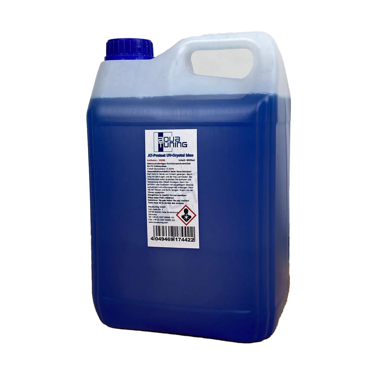 5L Aquatuning AT-Protect-UV Crystal Blue Kanister Farbzusatz blau