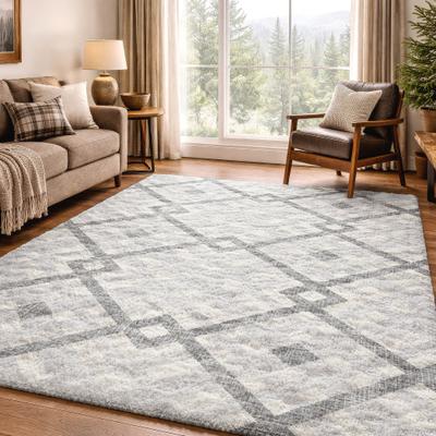 Addison Rugs Premium Washable Super Soft Geo Sinai Dream Shag Rug