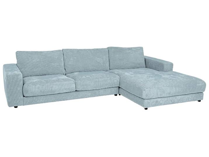 Ecksofa Samson Basic Candy / Farbe: Cord Light Blue / Material: Stoff Basic