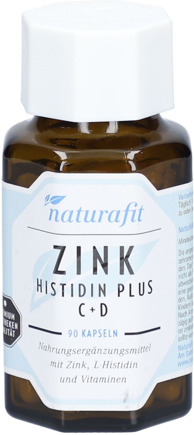 Naturafit Zink Histidin plus C+D Kapseln 90 St