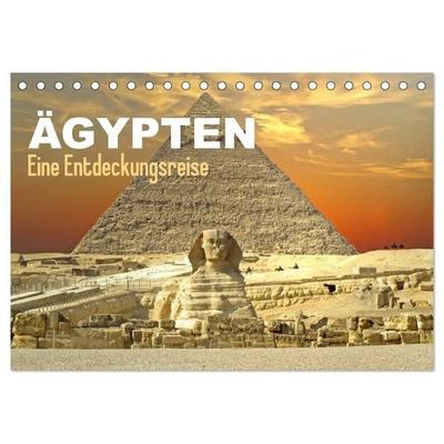 Ägypten - Eine Entdeckungsreise (Tischkalender 2027 DIN A5 quer), CALVENDO Monatskalender