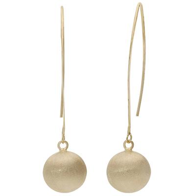 Paar Ohrhänger FIRETTI "Schmuck Geschenk Silber 925 Ohrschmuck Ohrhaken Kugel", gold (gelbgoldfarben), Ohrringe, Damen, Silber 925 (Sterlingsilber)