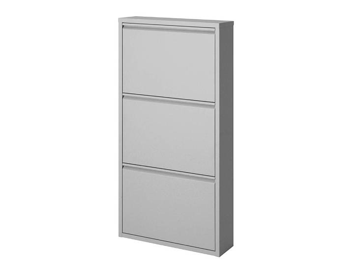 Armoire à chaussures Cabinet 103cm Argenté