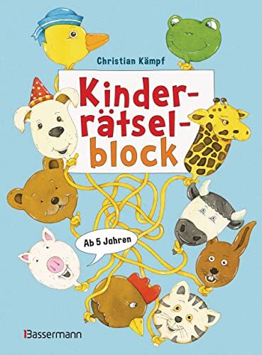 Christian Kämpf - Kinderrätselblock. Ab 5 Jahren: Labyrinthe, Suchbilder, Punkt-zu-Punkt u.v.m. - Preis vom 10.10.2026 11:48:34 h