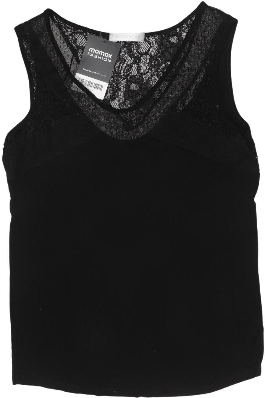 Promod Damen Top, Schwarz, Gr. XS, kein / Etikett - Second Hand