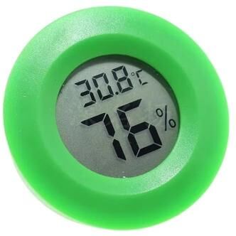 Inspired Finds PrecisionStats Digital Tank Thermo Hygro Sensor High Precision Temperature & Humidity Monitor For Reptile & Aquarium U green