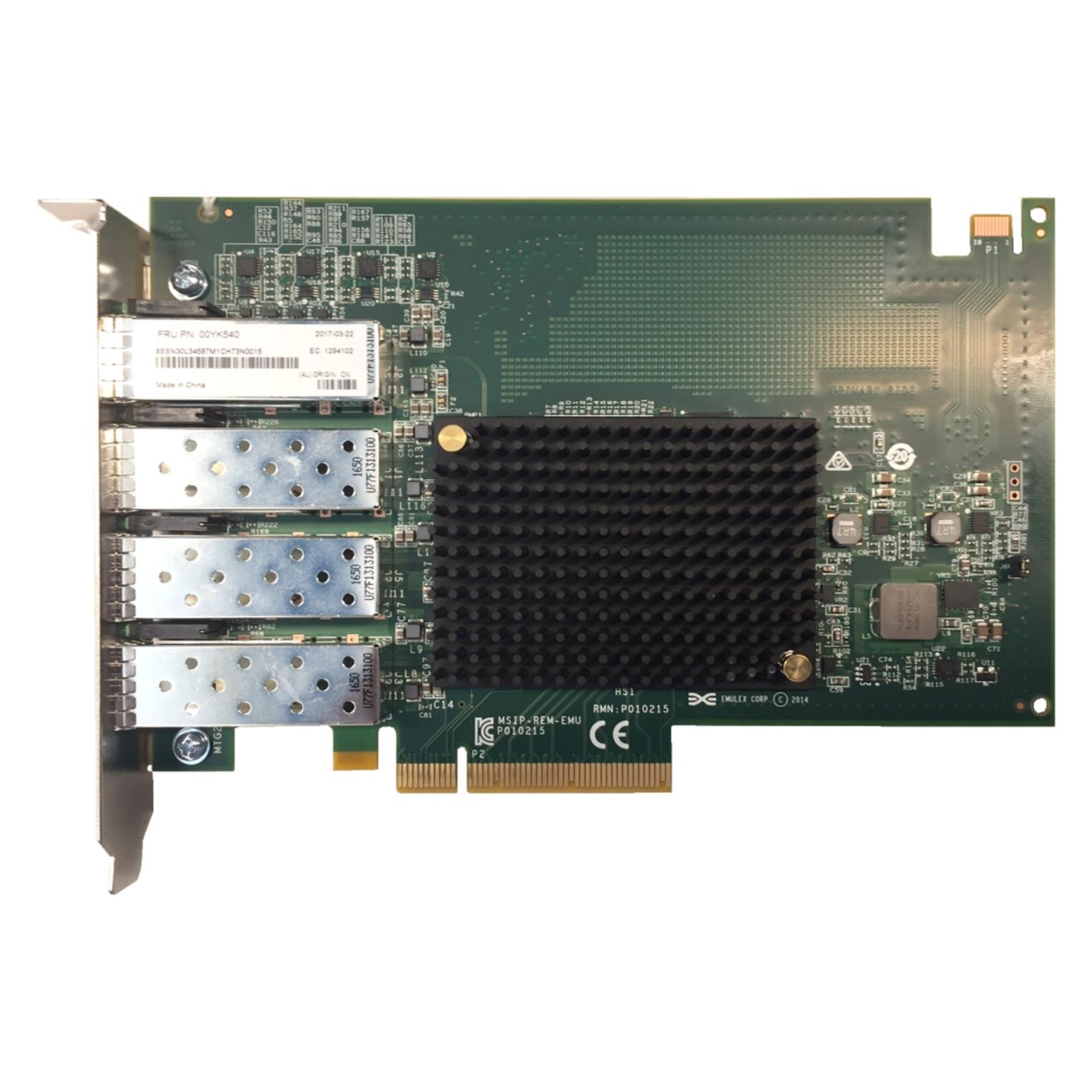 Lenovo DCG ThinkSystem Network Controller Emulex OCe14104B-NX PCIe 4-Port SFP+ Ethernet Adapter (Mini PCI Express) (7ZT7A00493)