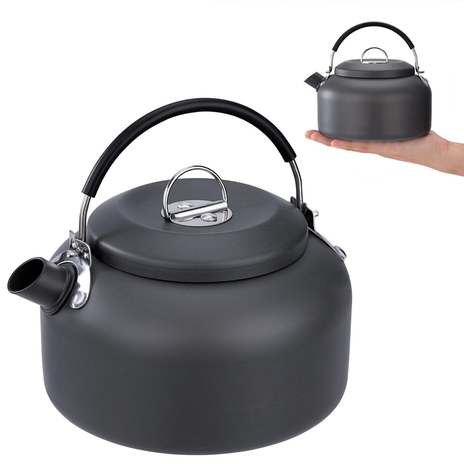 Merkloze Lichtgewicht Camping Waterkoker 0,8 L met Draagtas