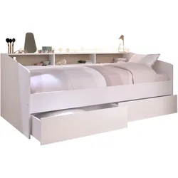 STAURAUMBETT Parisot Sleep 1-tlg. Holznachbildung Weiß/Eiche