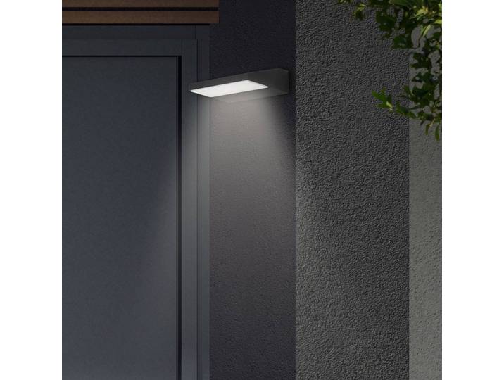 Telefunken LED Außenwandleuchte Bergen, schwarz, Metall, Modern, Wandlampe