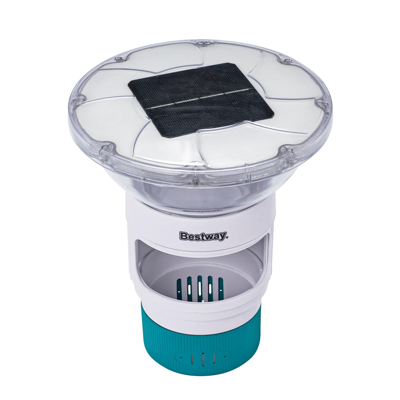 Bestway Dosierschwimmer SolarGlow Pool Chlor LED Solar Schwimmer Poolreinigung