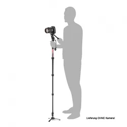 Manfrotto Element MIIA4 LIVE Aluminium Video-Einbeinstativ Kit