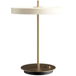LED-Tischleuchte Asteria Table Umage perlweiß/messingfarben, Designer Soren Ravn Christensen, 41.5 cm