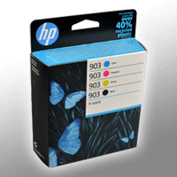 4 HP Tinten 6ZC73AE 903 Multipack KCMY