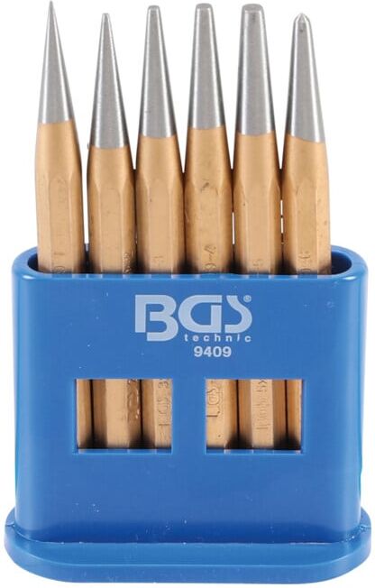 Jeu de chasse-goupilles/pointeaux 120 mm 1 - 5 mm 6 pièces Kraftmann ; BGS technic (9409)