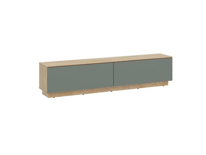 Livetastic Lowboard, Eiche, Salbeigrün, 160x37.6x35 cm, stehend, hängend, Wohnzimmer, Wohnwände, Lowboards, Lowboards stehend