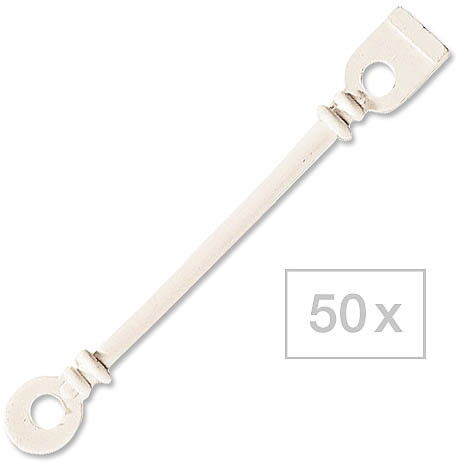 50 Stück Efalock Rundgummilaschen mit Distanzring