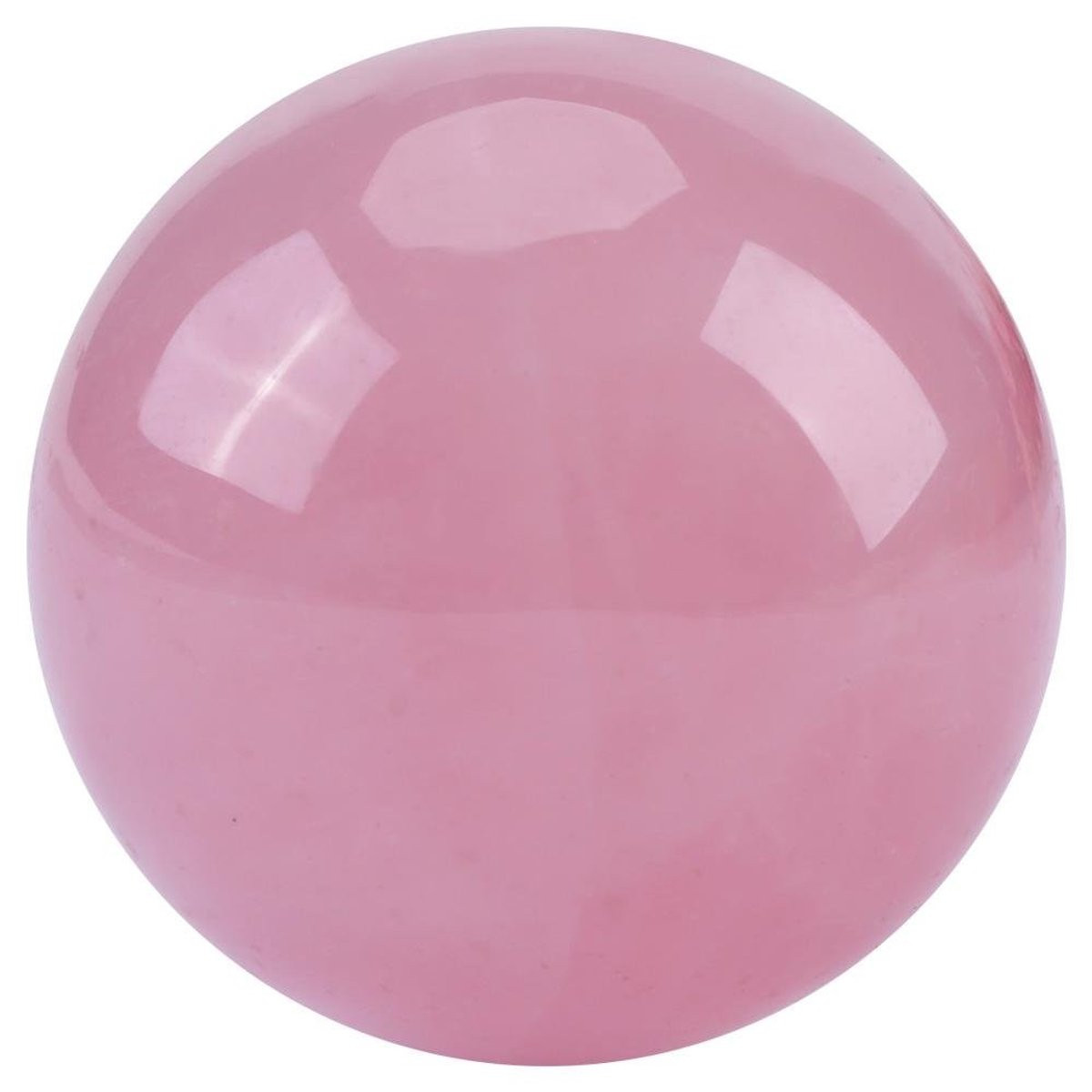 Dailygoody Roze Rozenkwarts Kristallen Bal - Natuurlijke Decoratieve Edelsteen