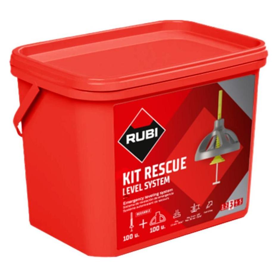 Rubi 35976 KIT RESCUE Nivelliersystem wiederverwendbar ( 100 Stück ) (Verlegeset) (66971536)