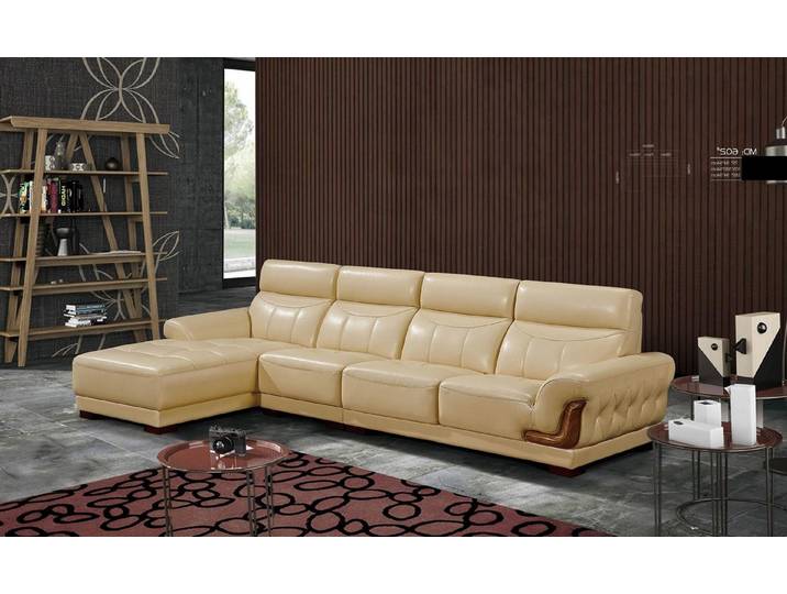 JVmoebel Ecksofa Moderne Leder-Eckcouch im Designer-Stil mit Wellenunterfederung, Made in Europa