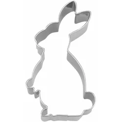 Städter Ausstecher Hase, Ausstechform, Plätzchenform, Edelstahl, Silberfarben, 6 cm, 217294