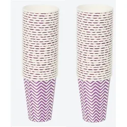 Papierbecher zigzag 200 ml 60 Stück Pappbecher