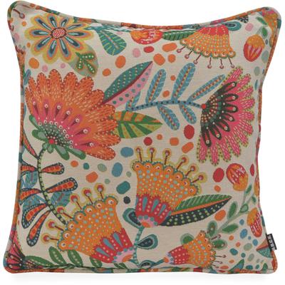 Dekokissen H.O.C.K. "H.O.C.K. Gianna", bunt floral, ranken geblümt, B:45cm H:10cm L:45cm, Polyester, Dekokissen_Sitzkissen_Kissenhüllen