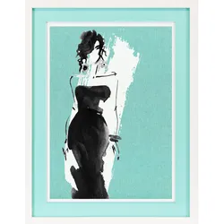 Kunstdruck Neon Passepartout (BHT 40x50x5 cm) - BHT 40x50x5 cm