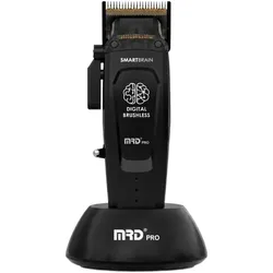 MRD Pro Smart Brain HC-90-4 Haarschneidemaschine, Schwarz – BLDC-Motor, DLC-Klinge, 6 magnetische Aufsätze