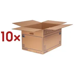 Bankers Box System 10 Stück Umzugskartons »SmoothMove Standard« 45/70,5/33 cm braun, 45x33x70.5 cm