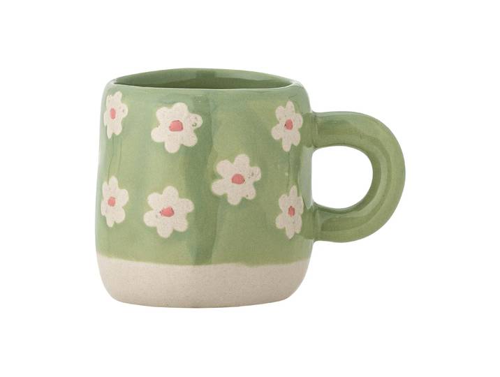Bloomingville Tasse Millie 11 cl Vert, fleurs