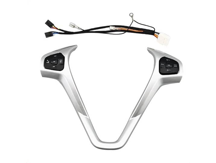 Bouton de commande de croisière LED bleu Ingenious-Car avec cadre de garniture de volant et faisceau de câblage pour Ford Fiesta MK7 MK8 Escort Ecosport 13-15