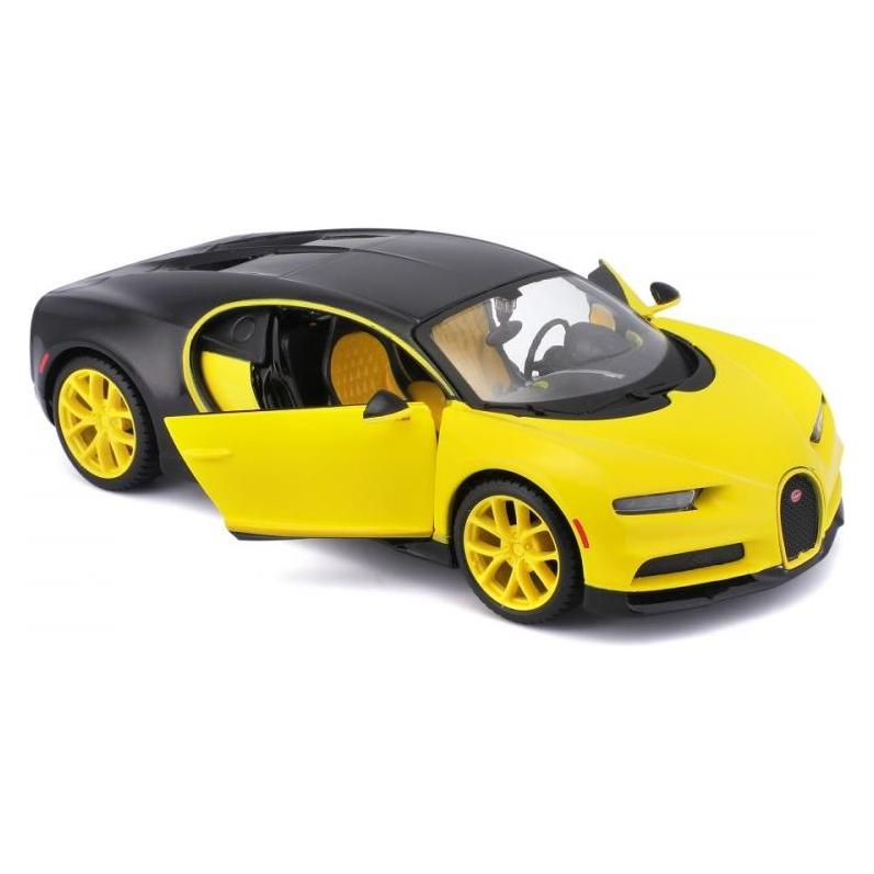 Maisto Composite model Bugatti Chiron yellow-black 1/24 (10131514YLBK)