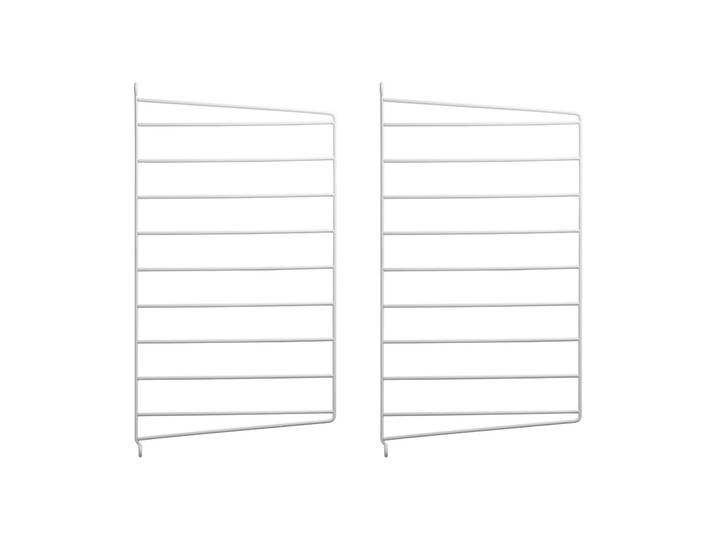 String Panneau mural String Blanc, 50x30 cm, lot de 2