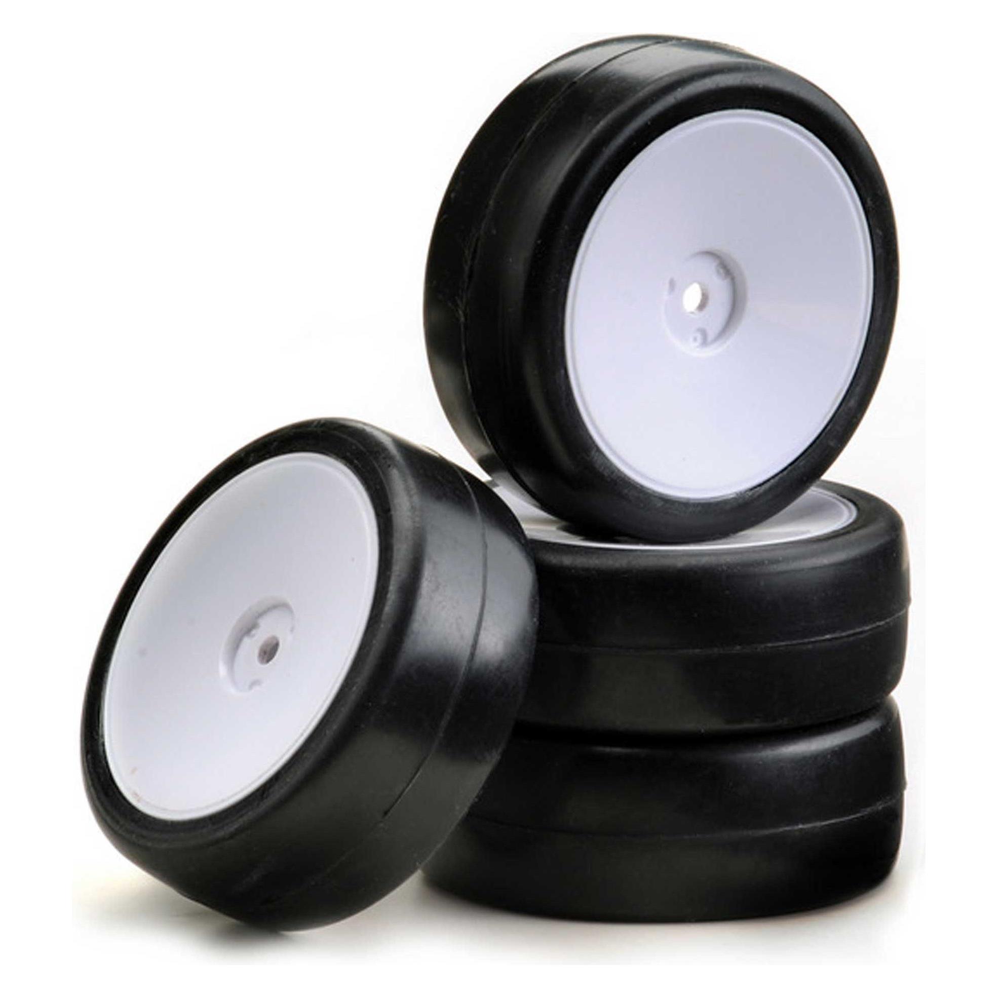 Absima Kompletträder Räderset Onroad "Disc / Slick" weiss 1:10, 4er (2510007)