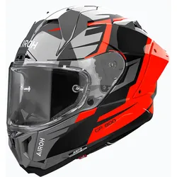 Airoh GP 800 Master, Integralhelm - Grau/Schwarz/Orange - S