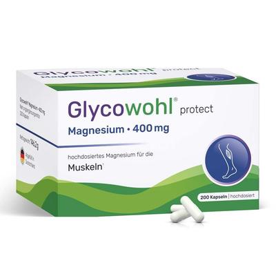Glycowohl Magnesium 400 mg hochdosiert vegan Kaps. 200 St Kapseln