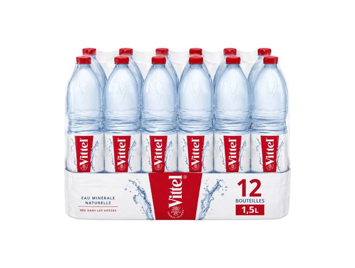 VITTEL Eau minérale naturelle Pack 12x1.5L