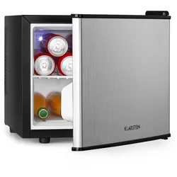 SecretHiding Mini-Kühlschrank 2 Ebenen 17Ltr. 26dB thermoelektrisch Silber