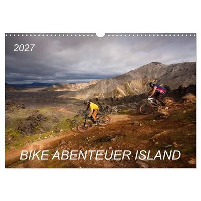 Bike Abenteuer Island (Wandkalender 2027 DIN A3 quer), CALVENDO Monatskalender
