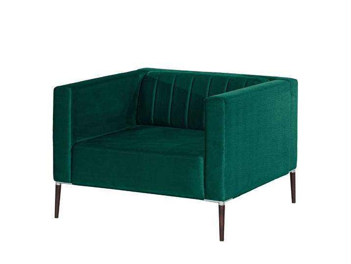 Fauteuil Luparo I Vert/Vert foncé Velours Onoli 97 x 70 x 96cm