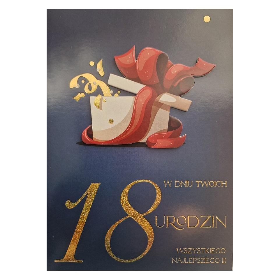 Teka Geburtstagskarte zum 18. Geburtstag für Männer (47994336)