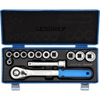 Steckschlüssel-Satz 1/2", 13-teilig, Werkzeug-Set mit Hebel-Umschaltknarre
