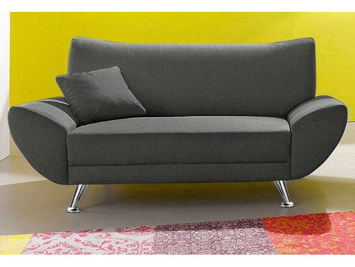 2-Sitzer, 174x82 cm, Kunstleder & Microfaser, Grau, Elegant & Komfortabel, Modern, Inosign