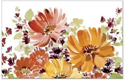 First Dawn "Autumn Joy 24 Sheet Reusable Premium Paper Stock Placemats in Resealable Storage Bag Made in The USA 17"" x 11"""