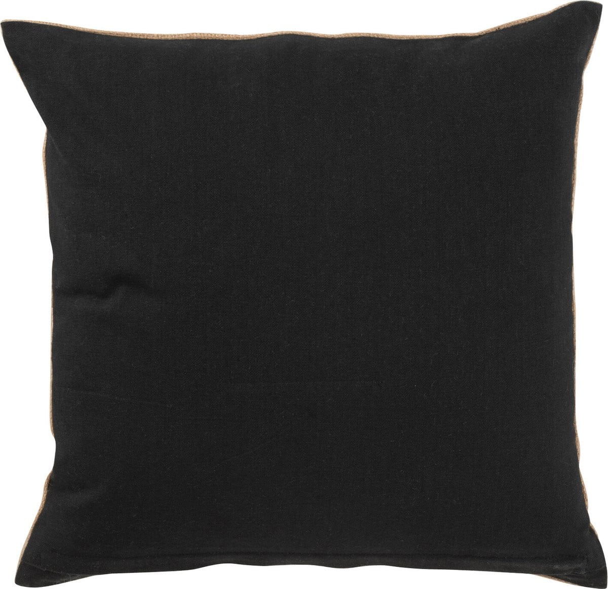 J-Line kussen Olifant textiel naturel/zwart small